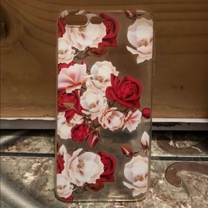 iPhone 7Plus/8Plus Red Floral Case